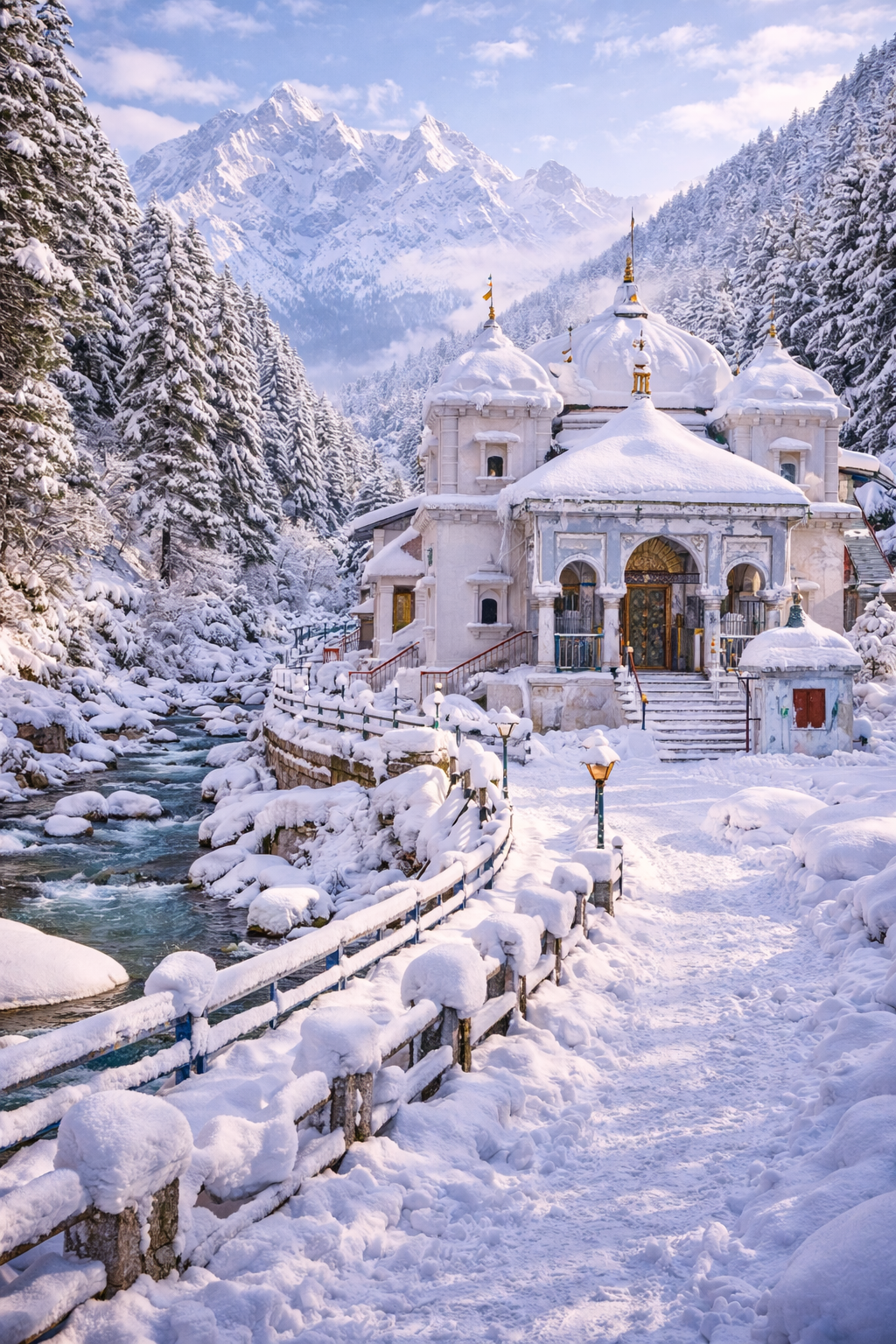 Gangotri Snowfall